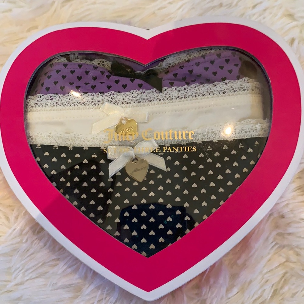 New in Box Juicy Couture Panties Set sz S